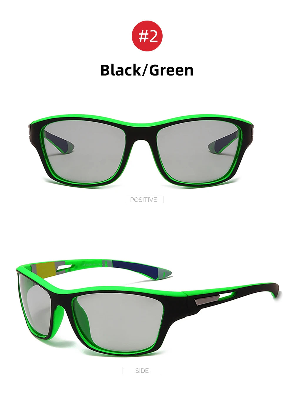 Cycling Photochromic Sunglasses Red Frame