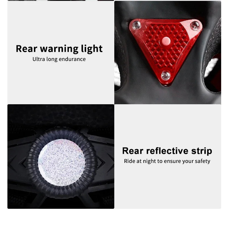 Bike Helmet with LED Tail Light