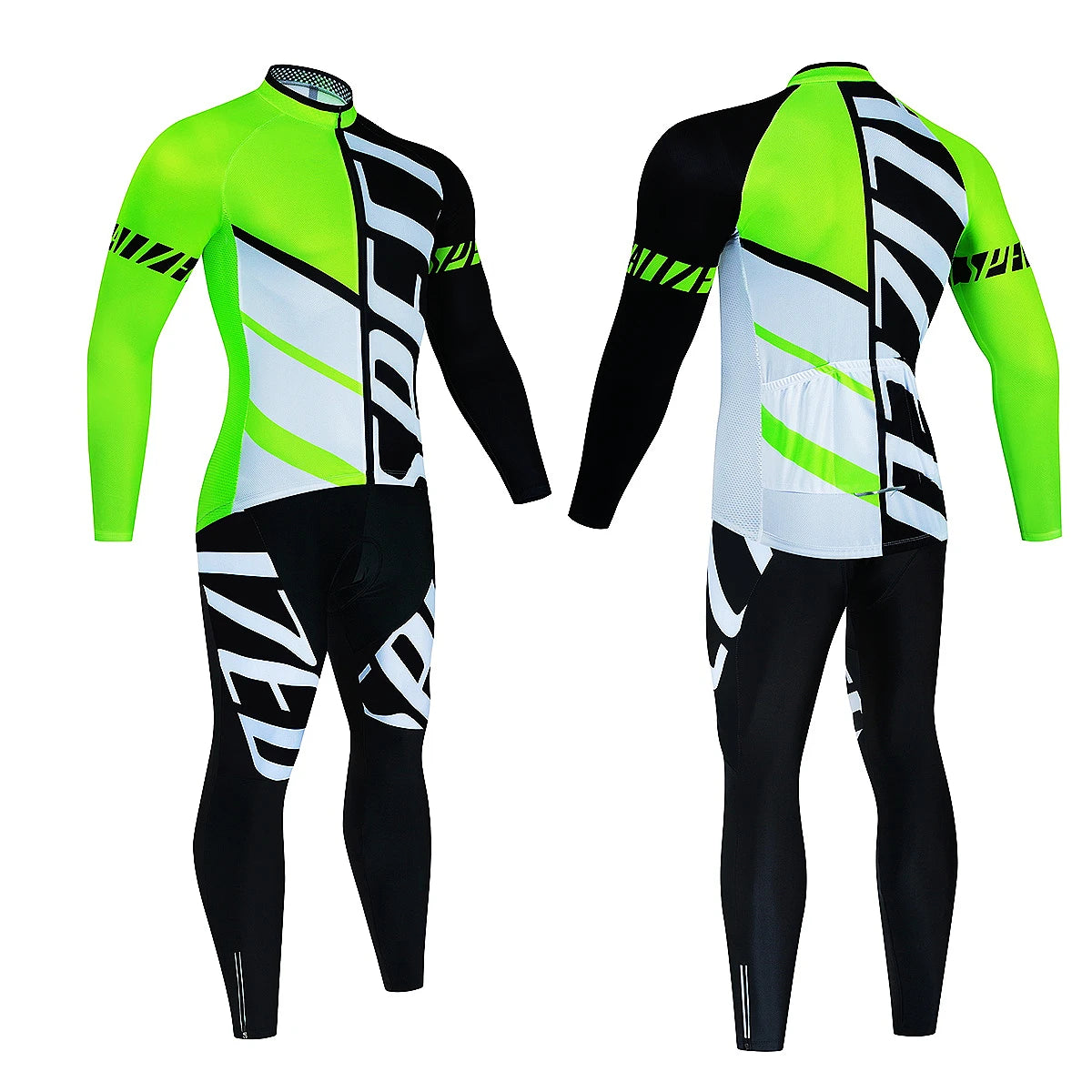 2024 New Thermal Fleece Cycling Jersey Set Winter Long Sleeve