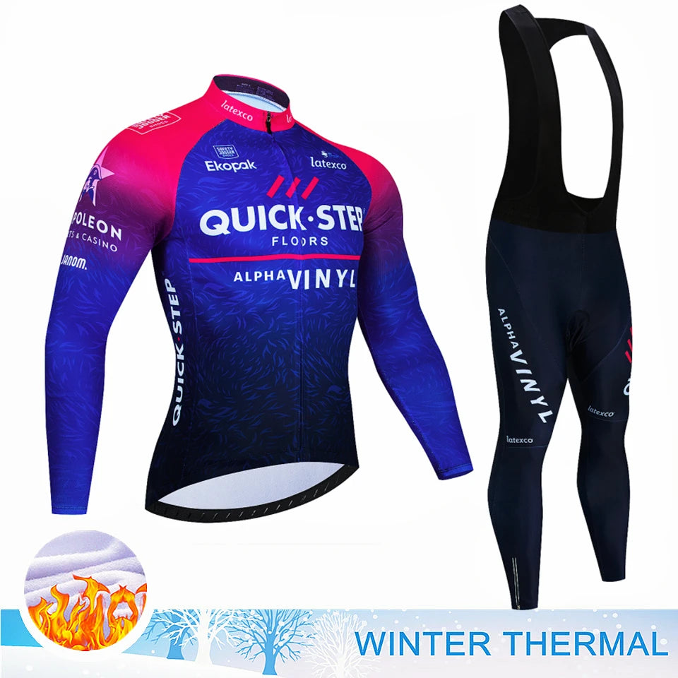 Winter Thermal Fleece Cycling Jersey Sets