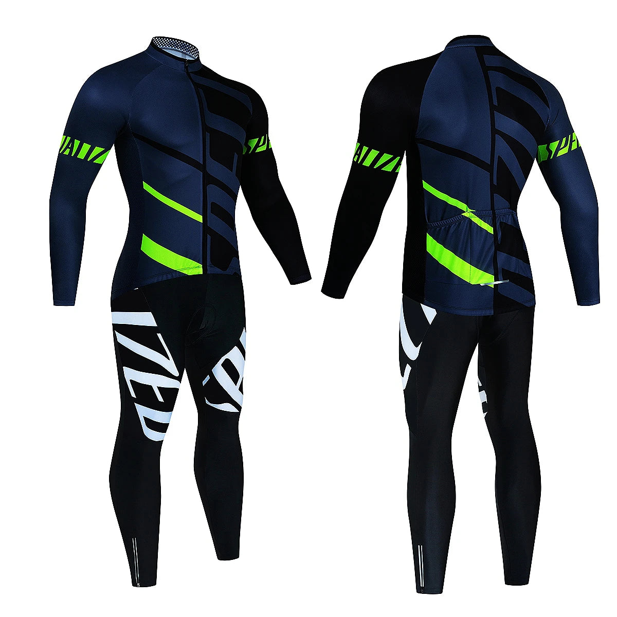 2024 New Thermal Fleece Cycling Jersey Set Winter Long Sleeve