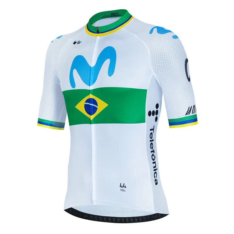 Movistar 2024 Cycling Jersey Set Summer Spain MTB