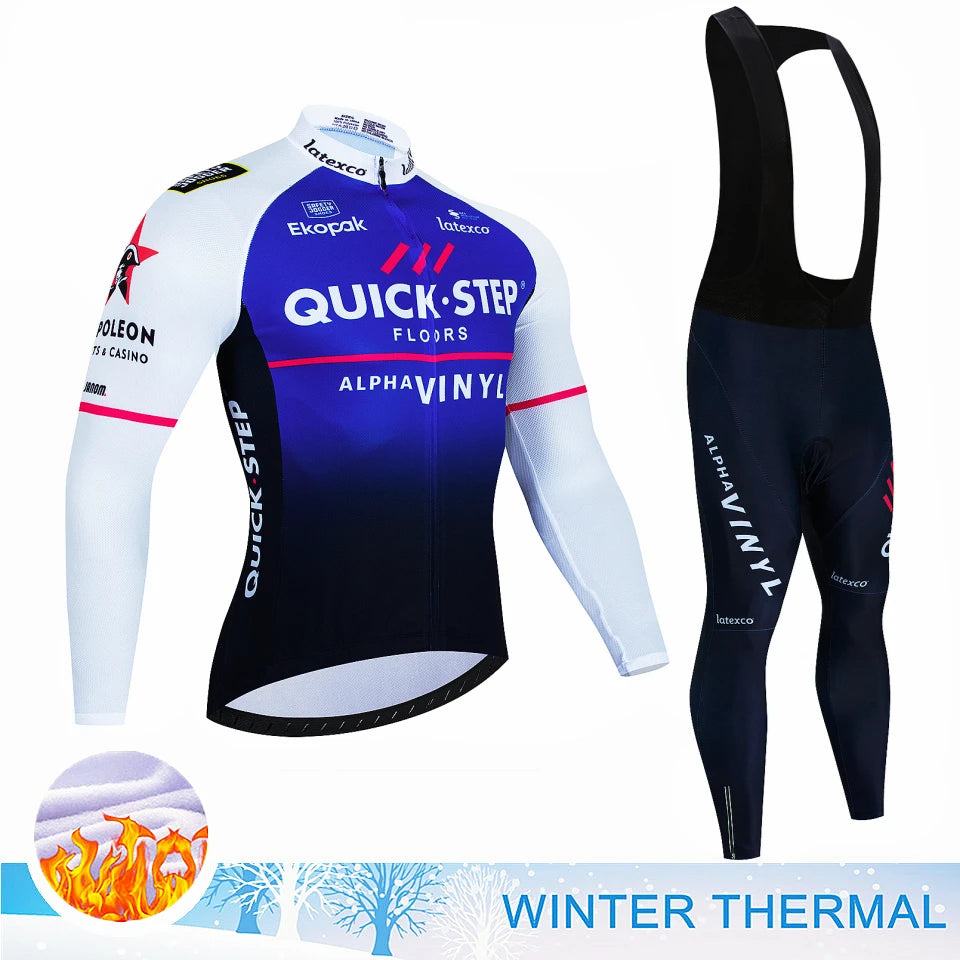 Winter Thermal Fleece Cycling Jersey Sets