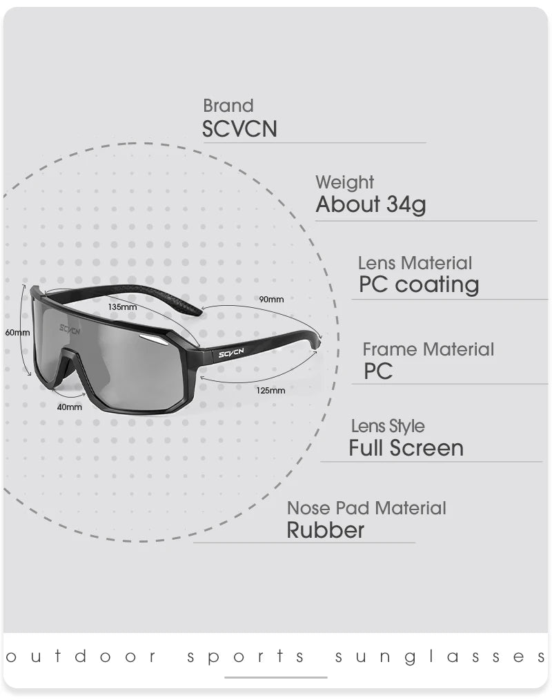 Cycling Glasses Photochromic Sunglasses