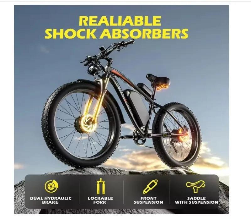 Electric Bike  2000W Peak 2500W Dual Motor Ebikes 23Ah 35MPH