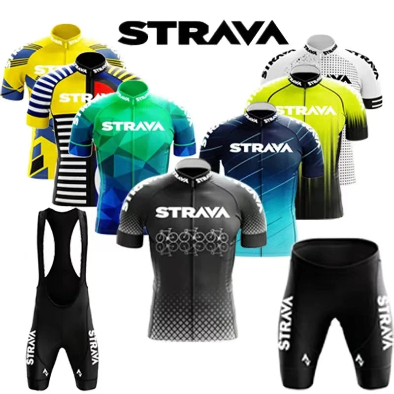 Strava Pro Cycling Jersey Set