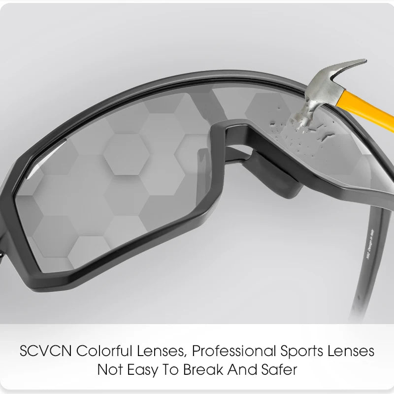 SCVCN Photochromic Cycling Sunglasses UV400