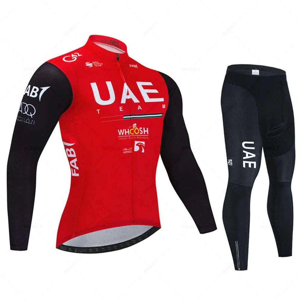 Uae Team Autumn Cycling Jersey Set