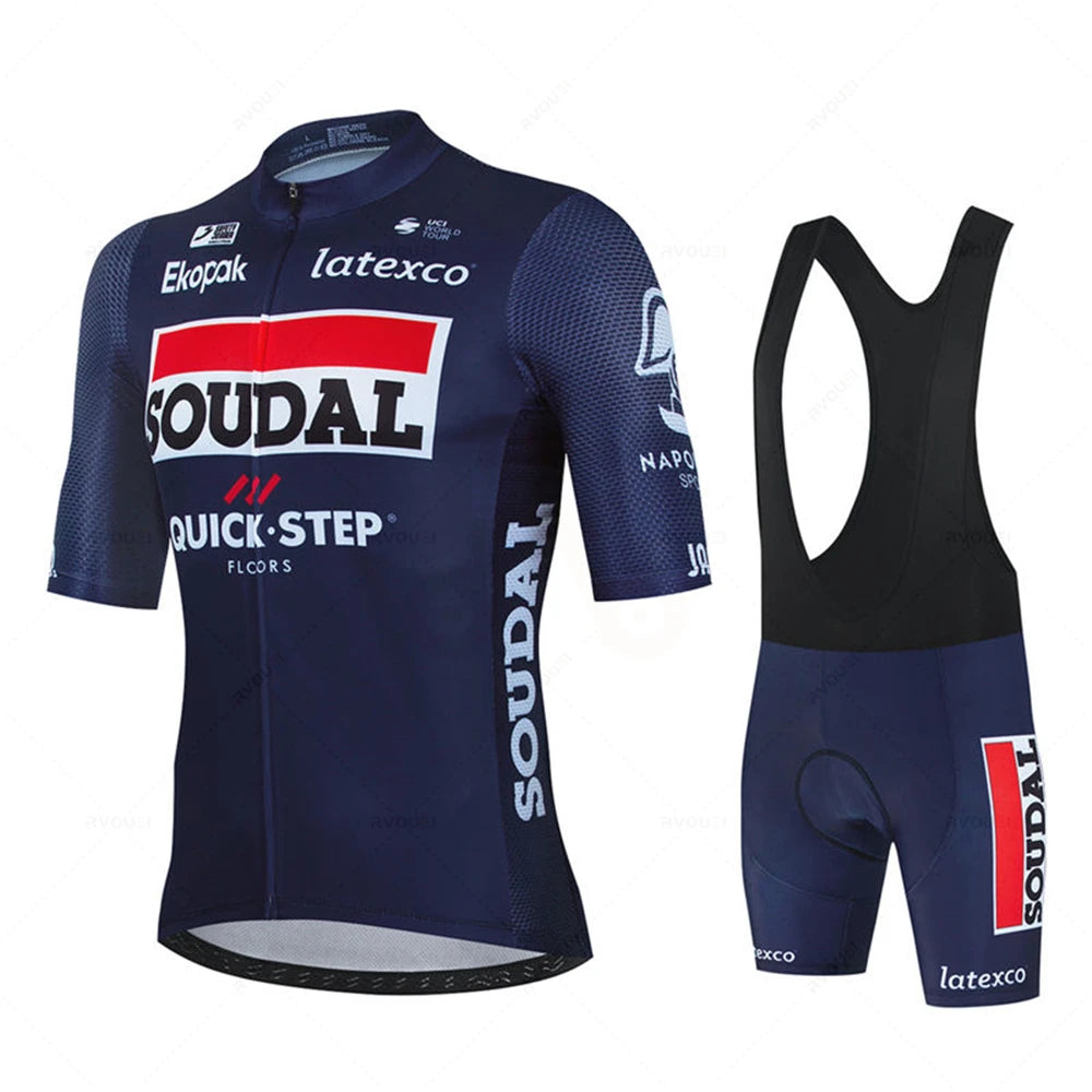 Belgium Soudal Quick Step Cycling Jersey Set