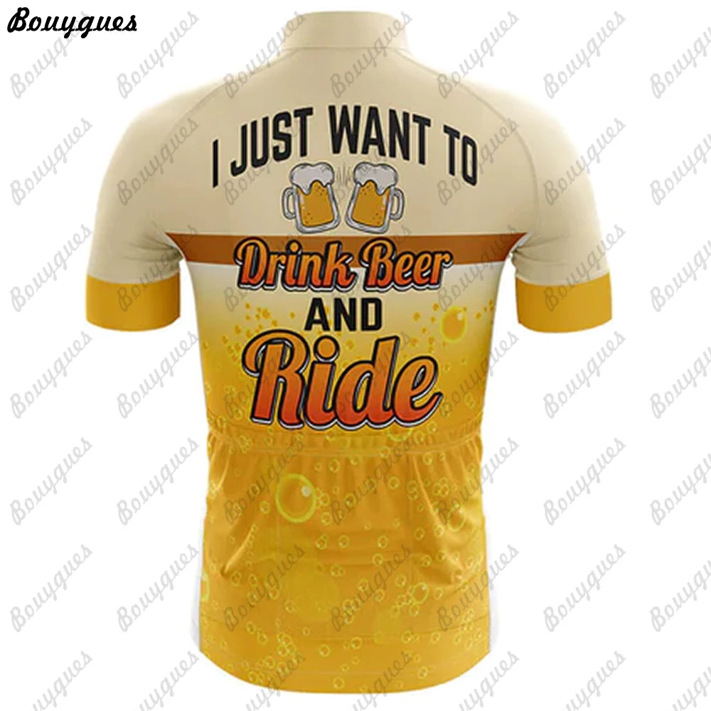 Beer Team Men Cycling Jersey MTB