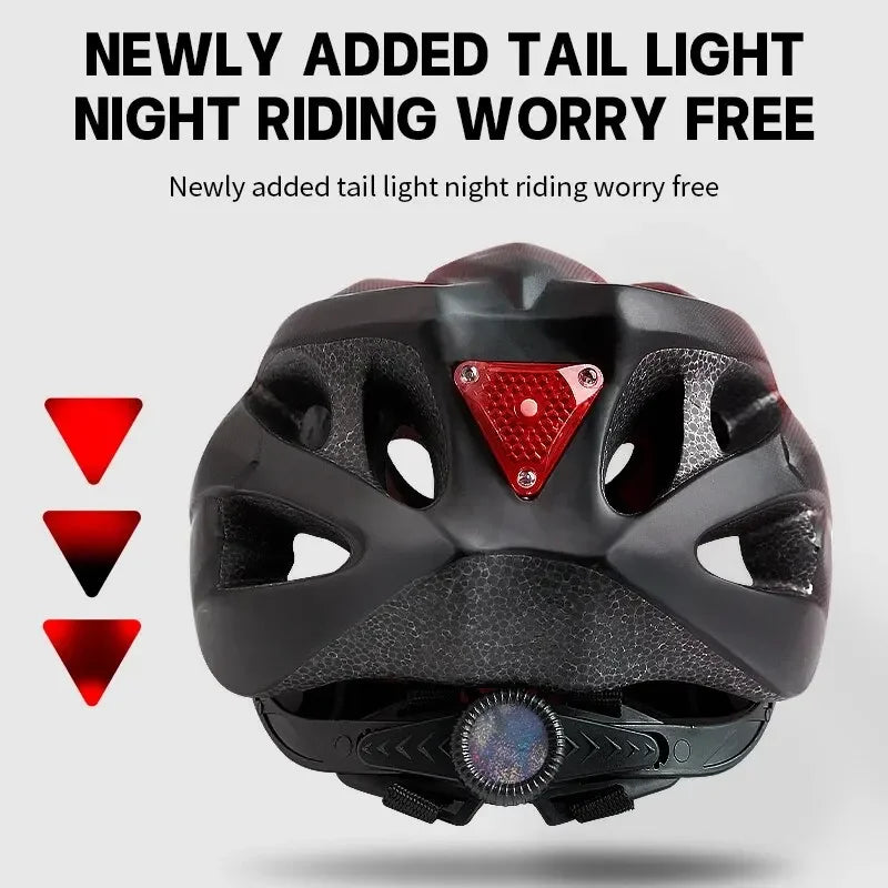 Bike Helmet with LED Tail Light