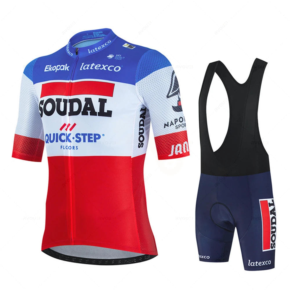 Belgium Soudal Quick Step Cycling Jersey Set