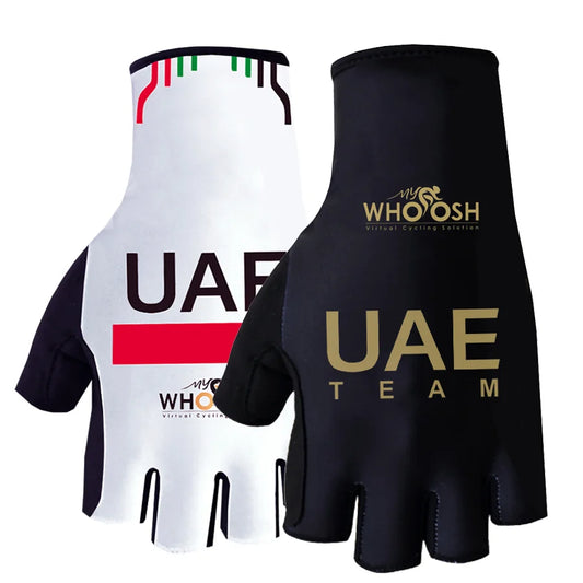 Gants de cyclisme demi-doigts de l'équipe des Émirats arabes unis 2024