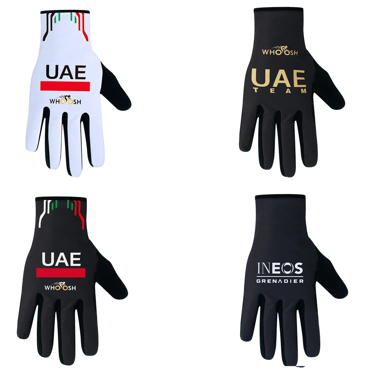 UAE Team 2025 Cycling Gloves Full Finger