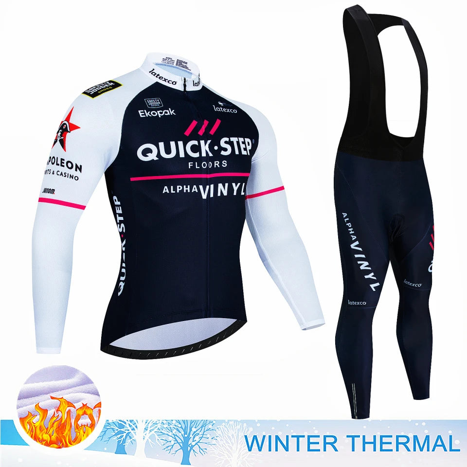 Winter Thermal Fleece Cycling Jersey Sets