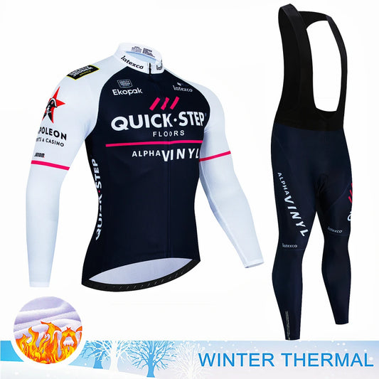 Maillots de cyclisme en polaire thermique pour l'hiver