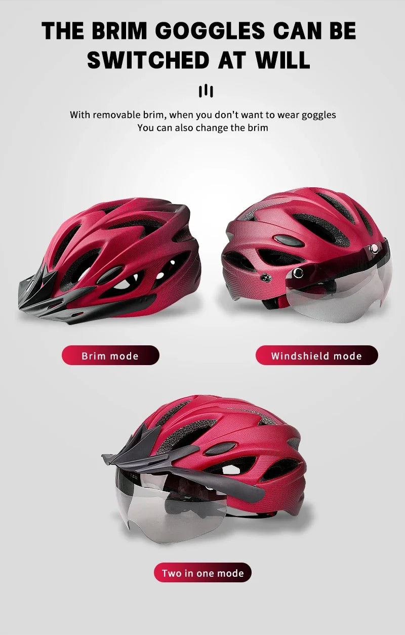 Bike Helmet with LED Tail Light