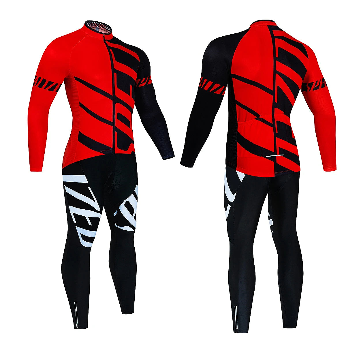 2024 New Thermal Fleece Cycling Jersey Set Winter Long Sleeve