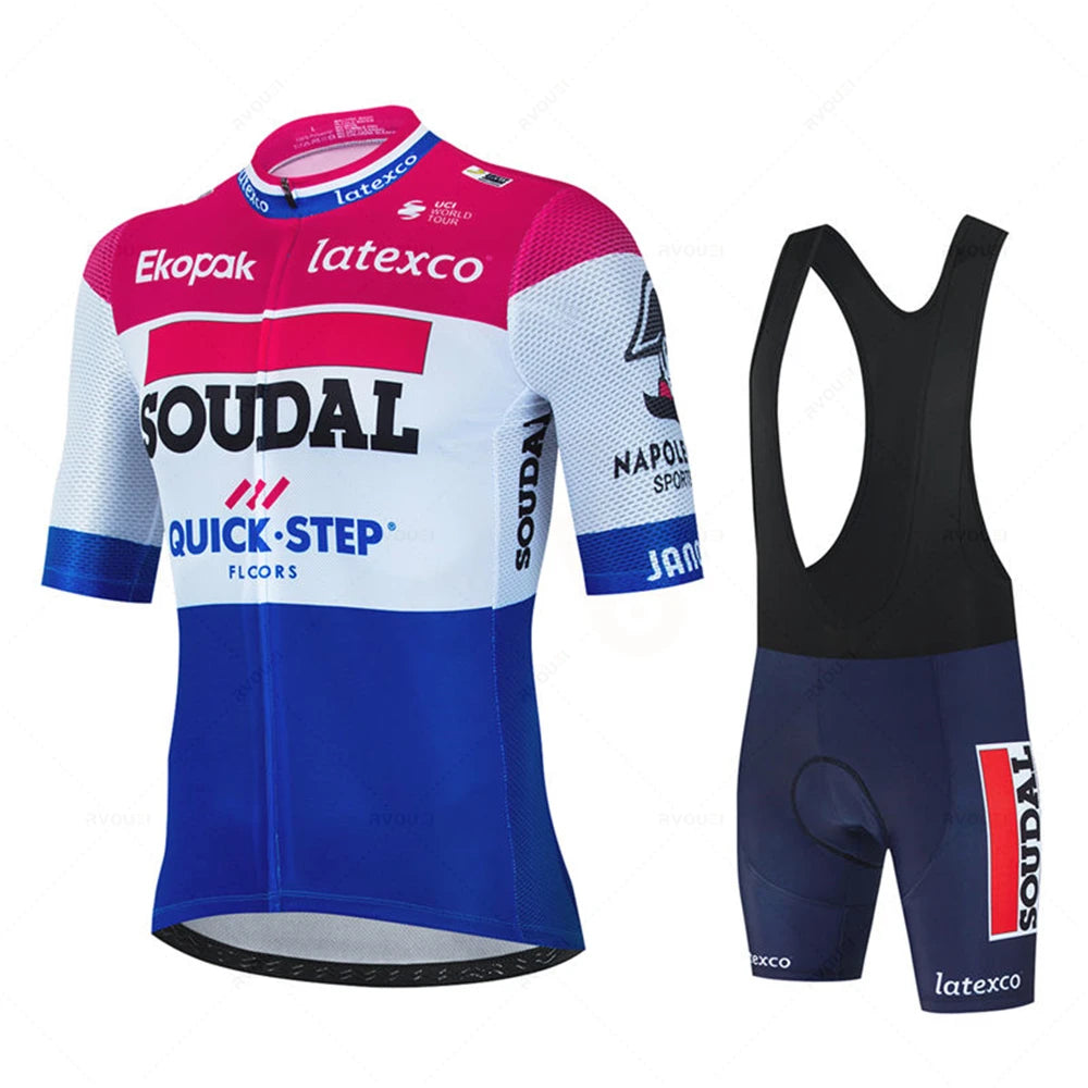 Belgium Soudal Quick Step Cycling Jersey Set