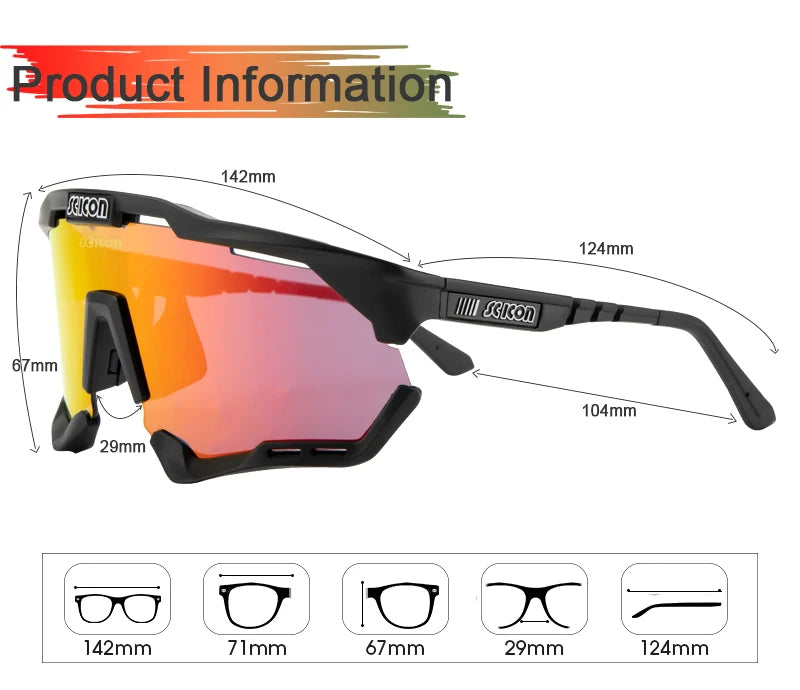 SCICON Polarized Cycling Glasses UV400