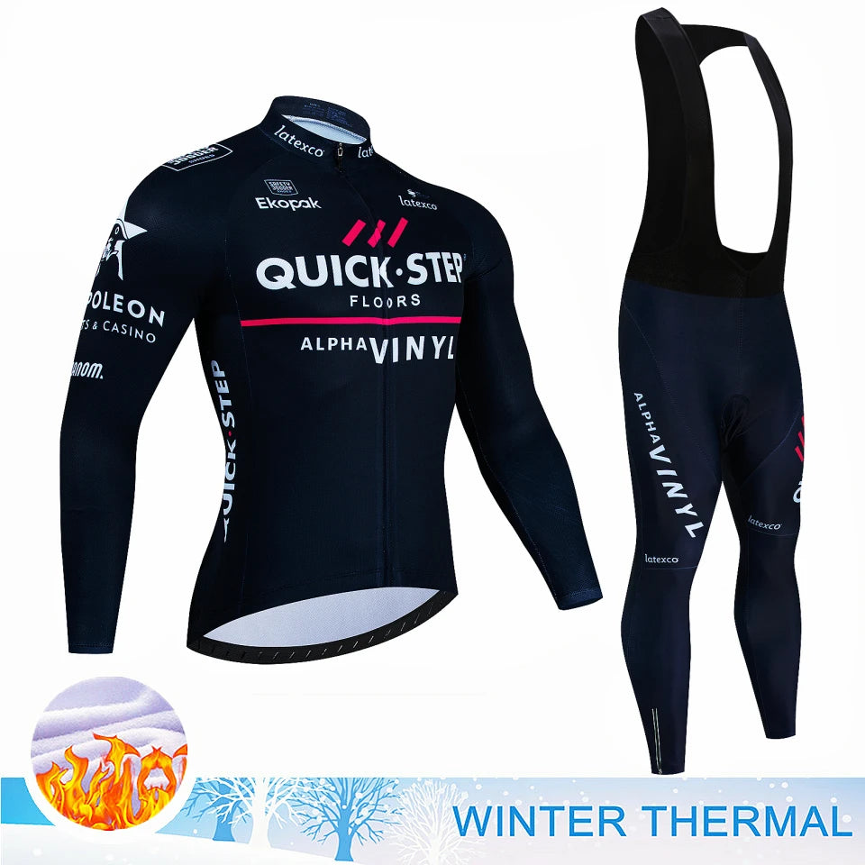 Winter Thermal Fleece Cycling Jersey Sets