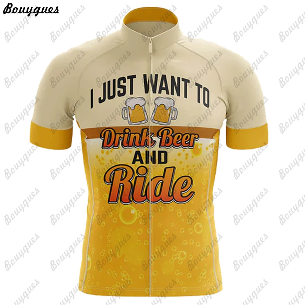 Beer Team Men Cycling Jersey MTB