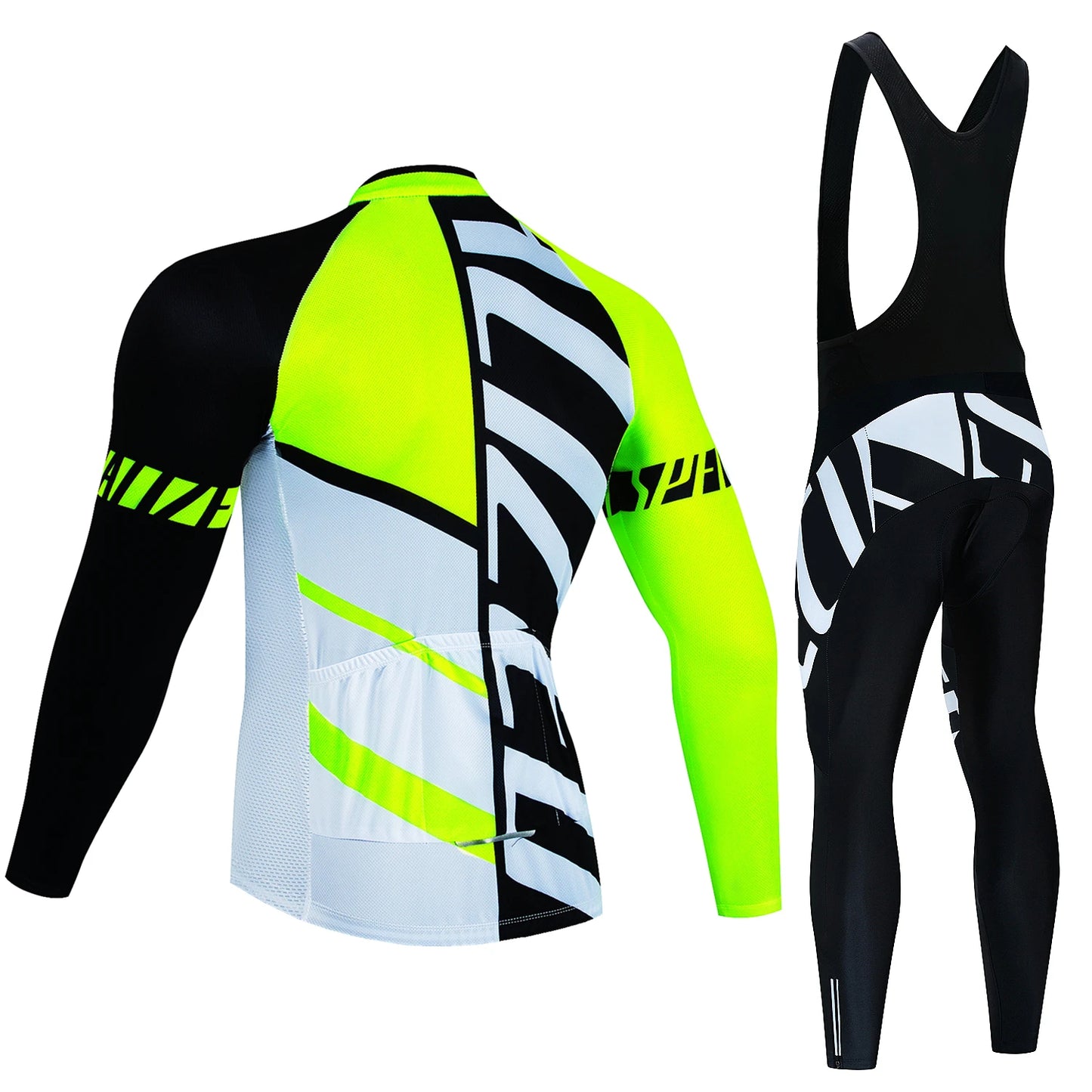 2024 New Thermal Fleece Cycling Jersey Set Winter Long Sleeve