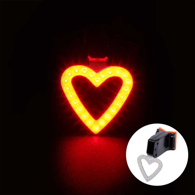 Bicycle Tail Light Cycling Lamp Multi Lighting Modes USB Rechargeable